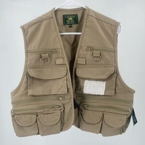 Crystal River fly fishing vest,‎ fishing utility vest, size Medium, unisex